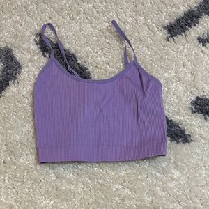 Ardene Lavender Ribbed Tank Top